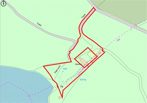 Rare Dartmoor Farmstead Ruins with 1.32 Acres of Woodland Overlooking Trenchford Reservoir